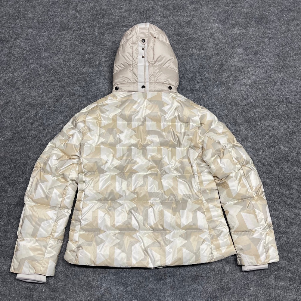 Bogner CARRY-D Jacket Womens XL Beige 750 Down Ski Geometric Luxury Waterproof - Picture 10 of 16